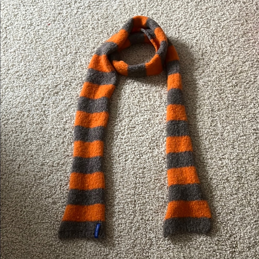 paloma wool Striped Orange and Gray Scarf